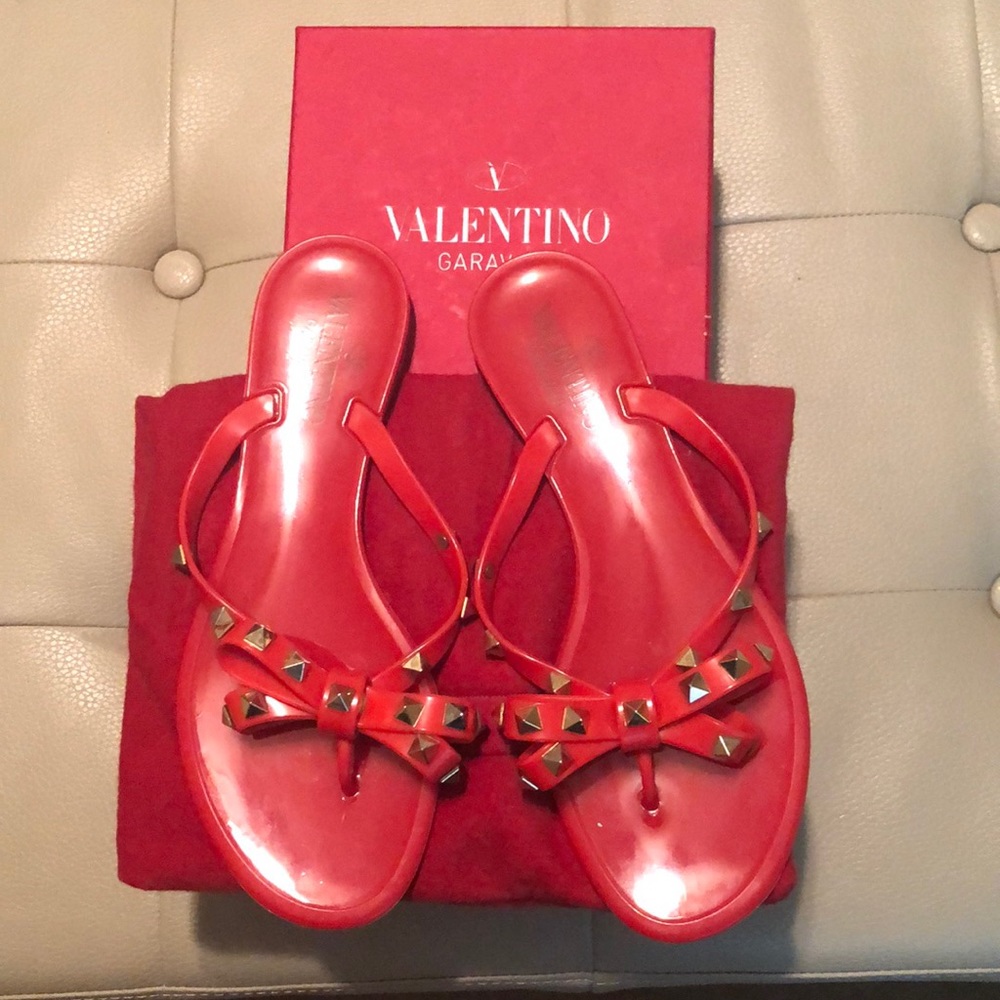 Valentino Sandals in Red- Size 37
